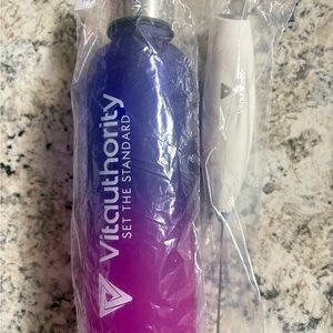 Vitauthority Water Bottle + Frother Bundle